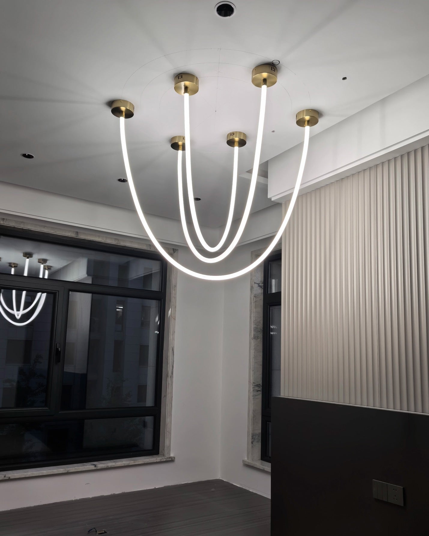 WOMO LED Pendant Lights with Rope - WM2312