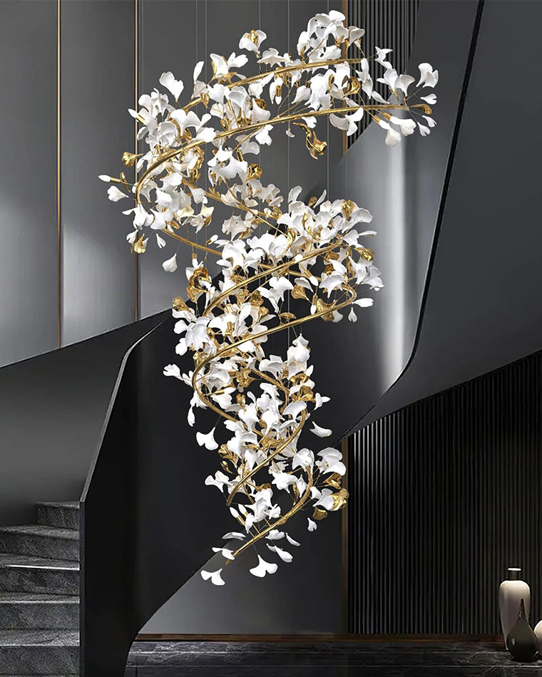 Lámpara de araña en espiral Gingko de WOMO-WM2423