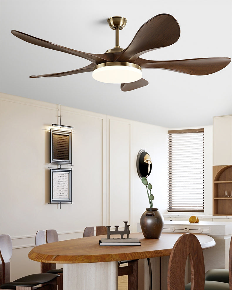WOMO Mid Century Modern Ceiling Fans with Light - WM5173