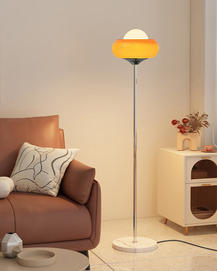 WOMO Lámpara de pie Torchiere naranja - WM7092