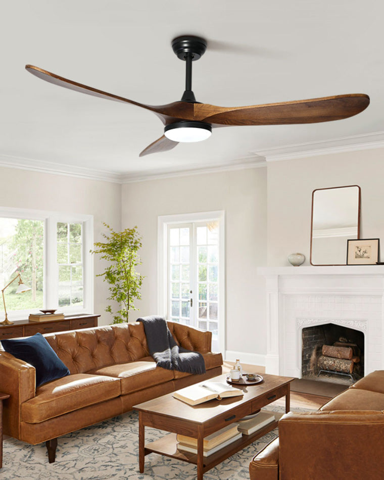 WOMO Ventiladores de techo con luz Grande con Hélice - WM5041