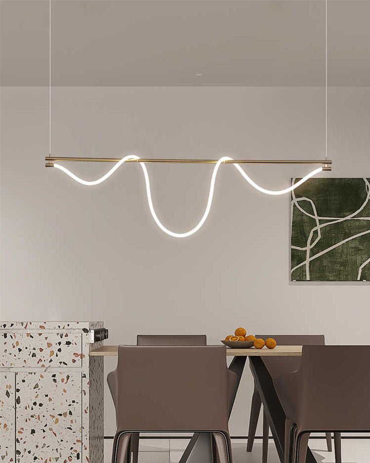 Lámpara de araña lineal LED WOMO Rope - WM2742