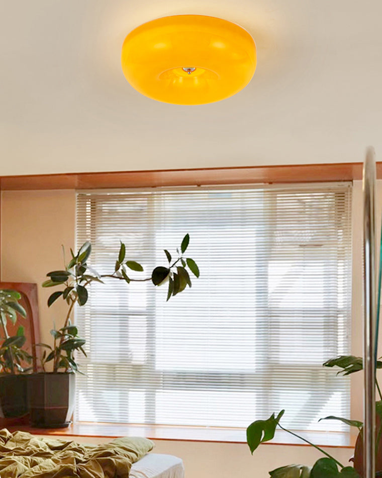 WOMO Round Milky Glass Ceiling Light - WM1134