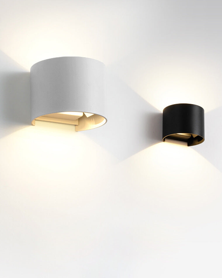 Lámpara de pared exterior WOMO con iluminación ascendente y descendente - WM9062