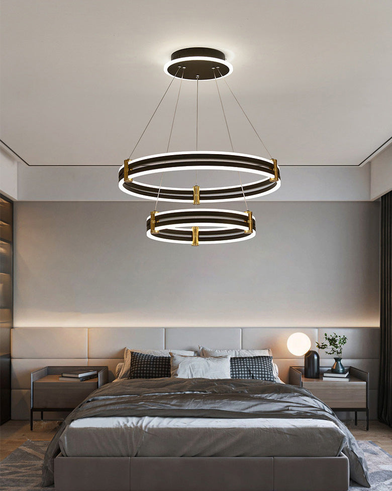 WOMO Stepped Black Rings Pendant Lights-WM2172