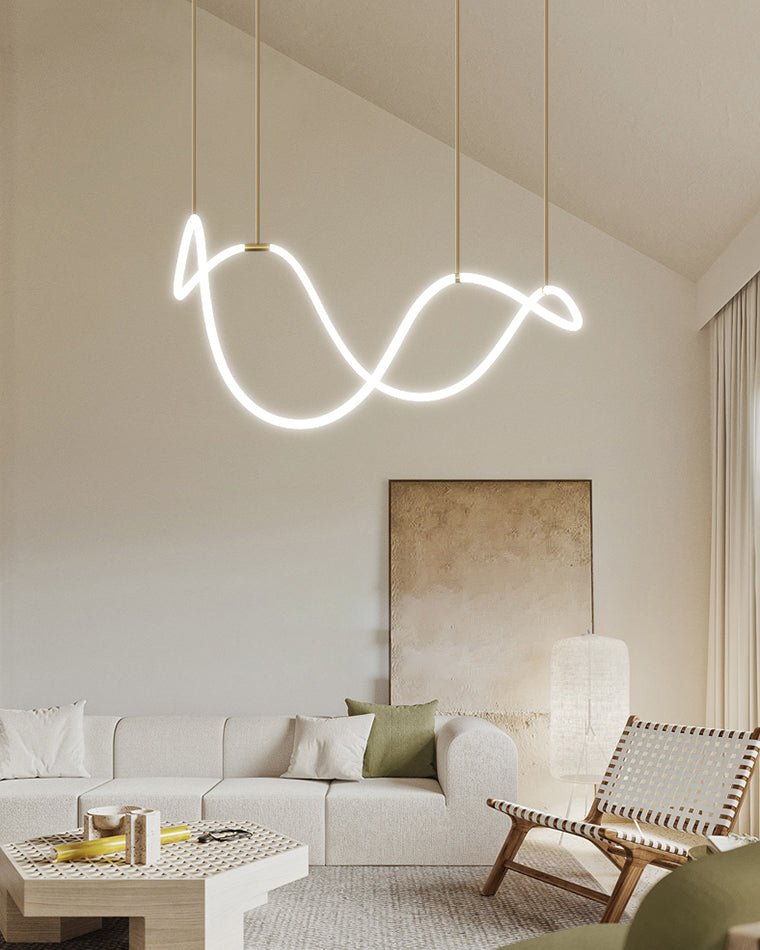 Lámpara de araña redonda LED WOMO con cuerda - WM2781