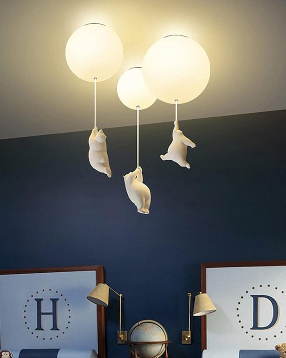 WOMO Bear Globe Ceiling Lamp - WM1123