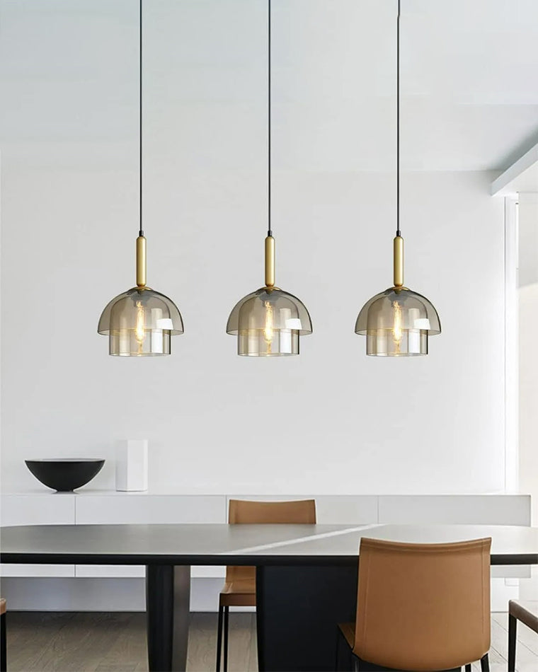 Lámpara colgante WOMO de cristal con forma de campana - WM2789