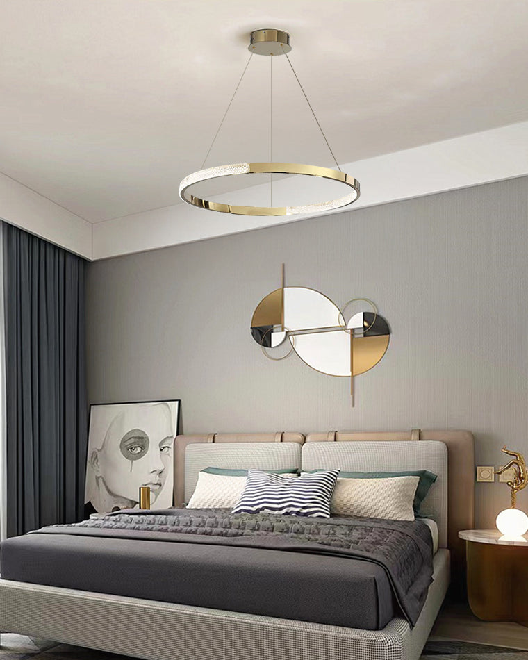 WOMO LED Chandelier with Gold Ring - WM2795