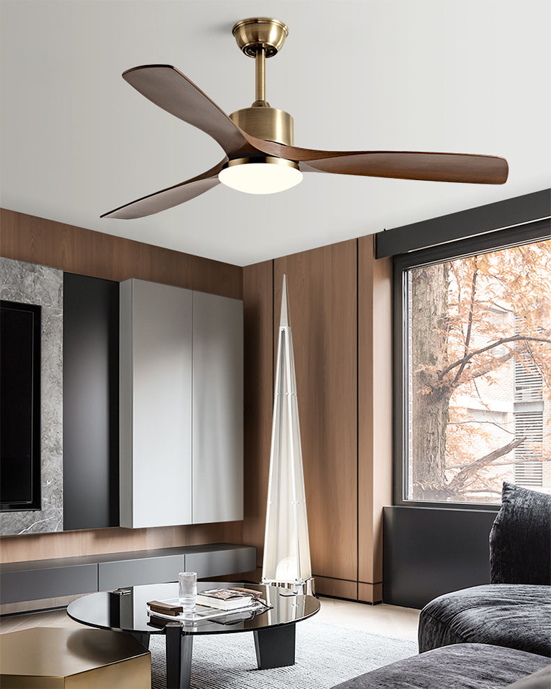 WOMO Ventiladores de techo con luz con 3 Aspas - WM5178