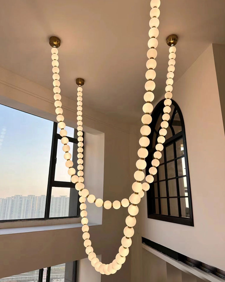 Lámpara de araña con collar WOMO X-Pearl-WM2799