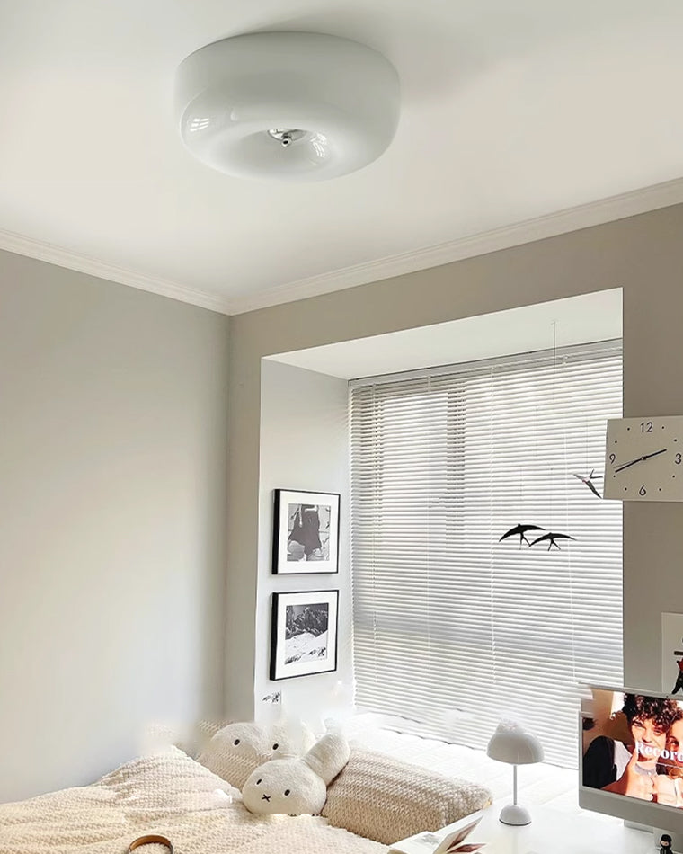 WOMO Round Milky Glass Ceiling Light - WM1134