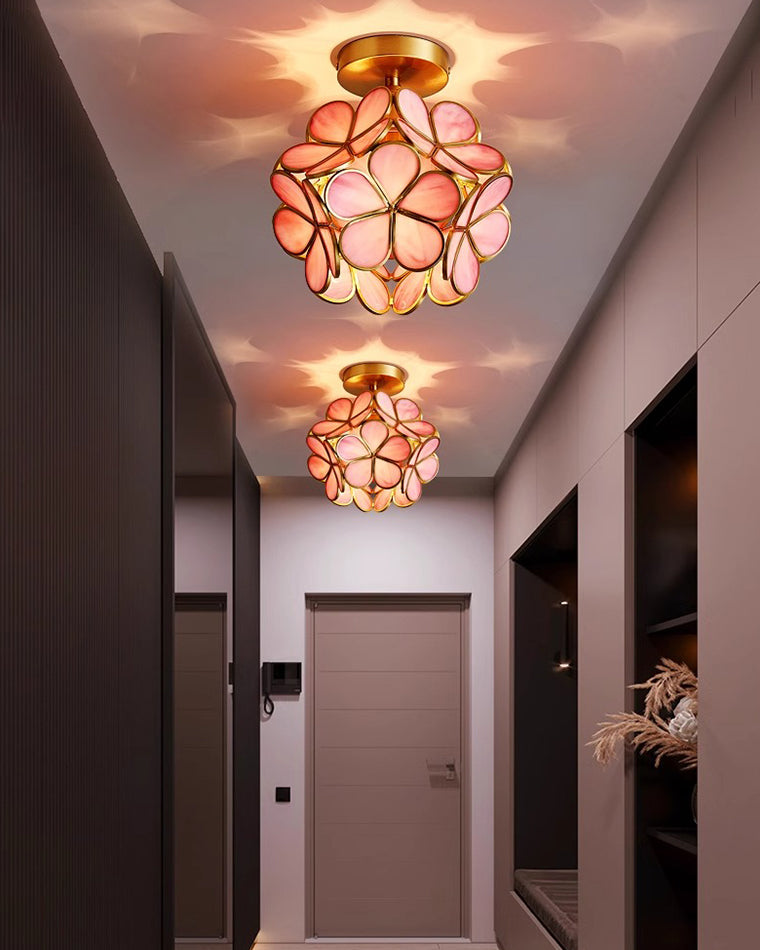 WOMO Tiffany Floral Ceiling Lamp-WM1128