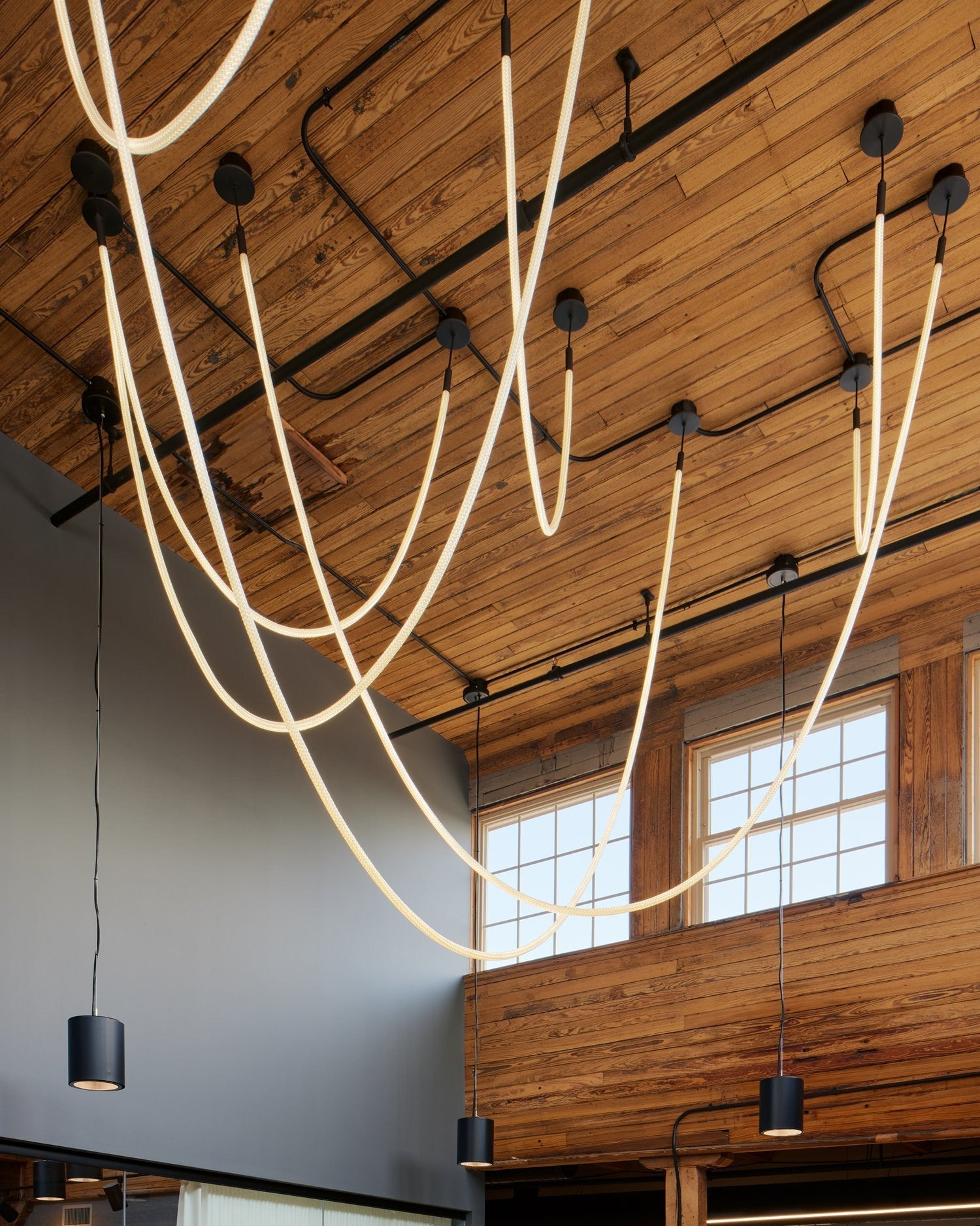WOMO LED Pendant Lights with Rope - WM2312