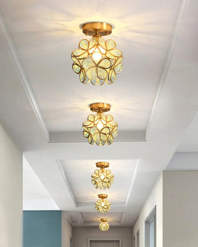 WOMO Tiffany Floral Ceiling Lamp-WM1128