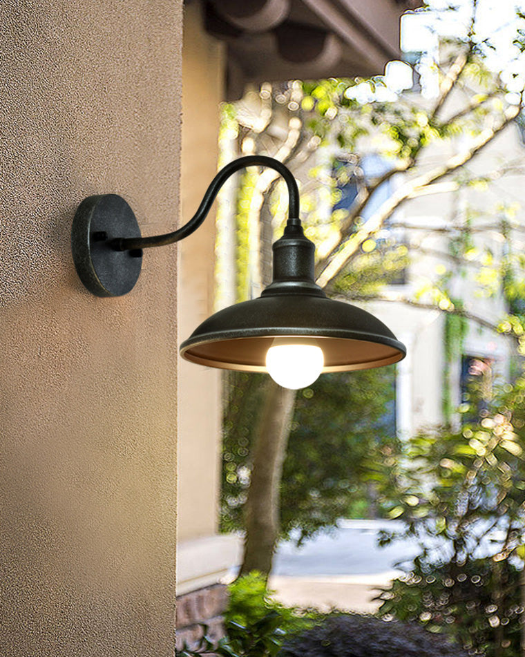 WOMO Lámpara de pared de granero con cuello de cisne - WM9143