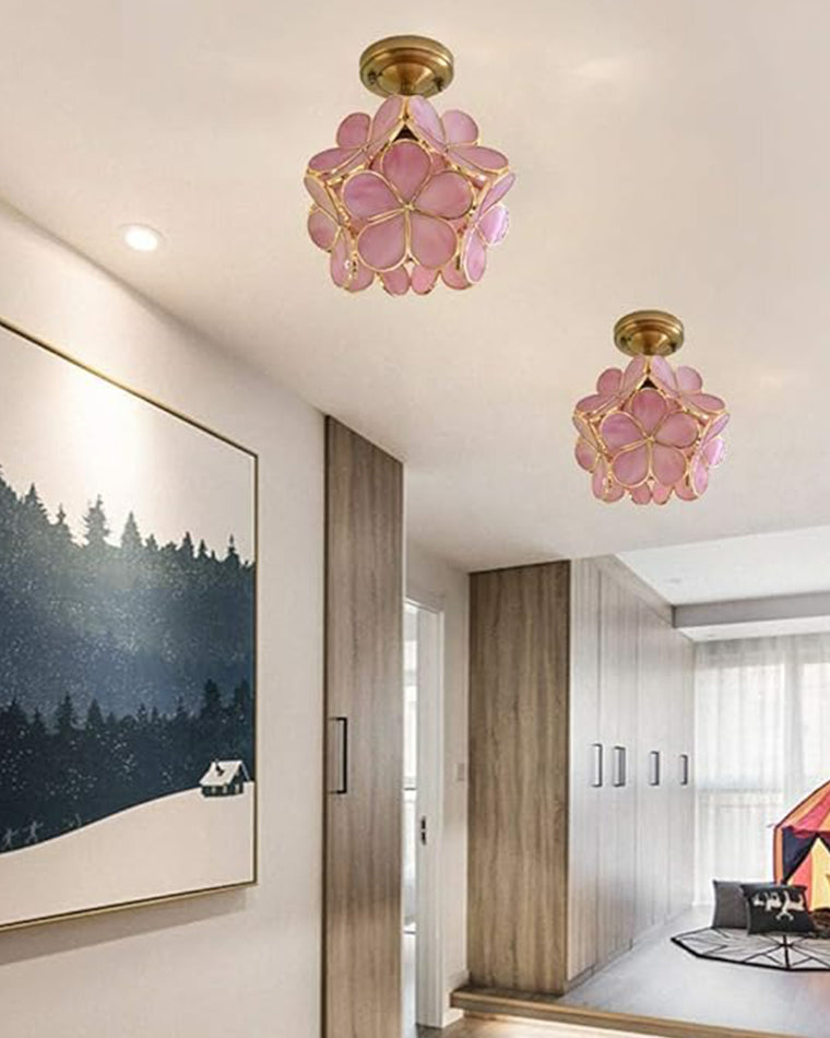 WOMO Tiffany Floral Ceiling Lamp-WM1128