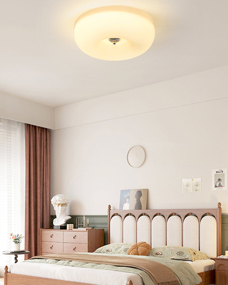WOMO Round Milky Glass Ceiling Light - WM1134