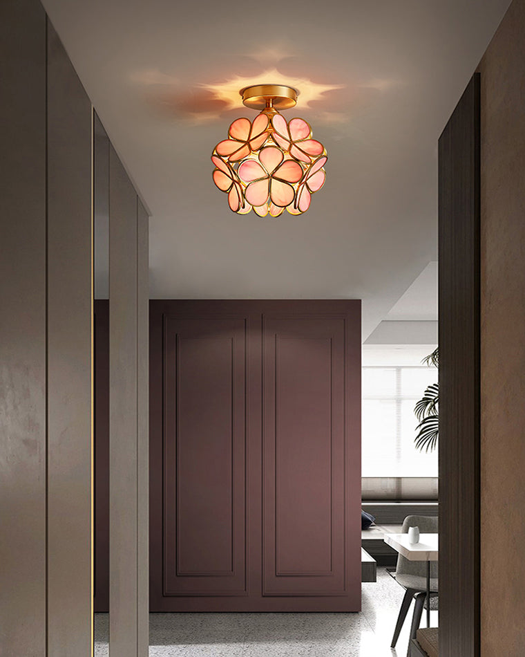 WOMO Tiffany Floral Ceiling Lamp-WM1128