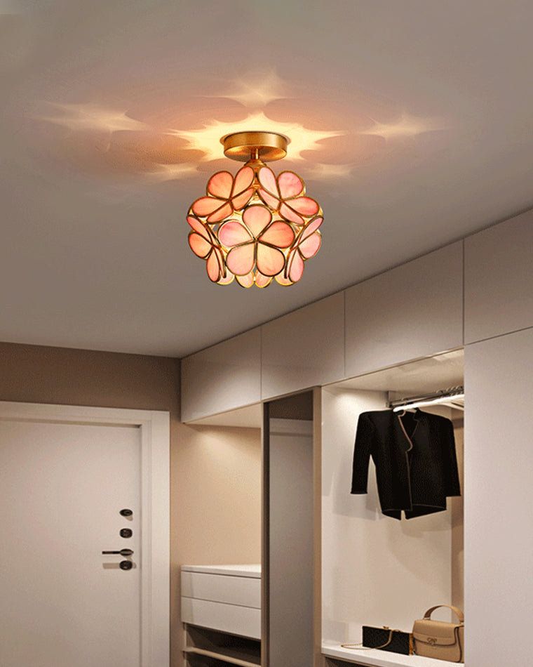 WOMO Tiffany Floral Ceiling Lamp-WM1128