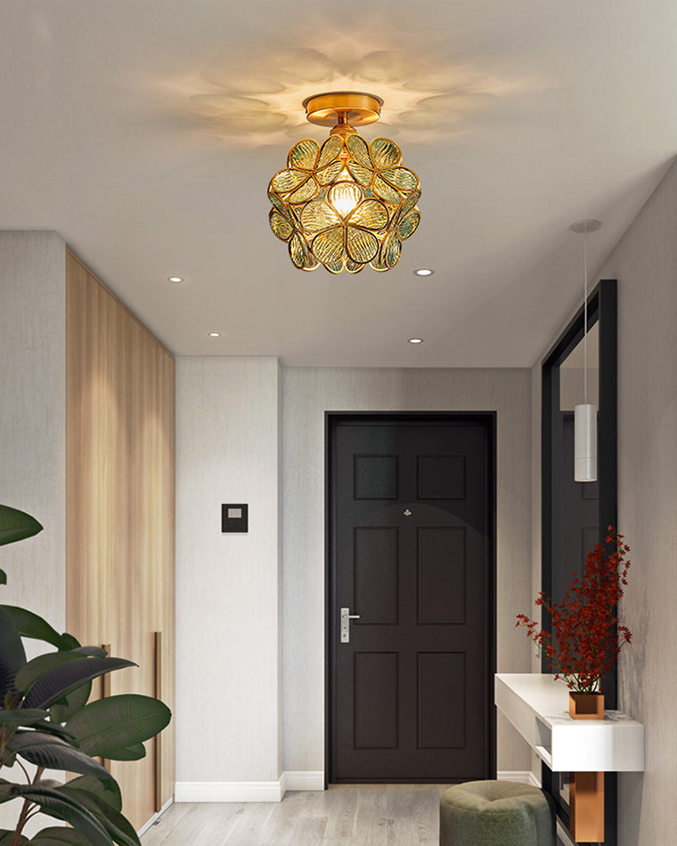 WOMO Tiffany Floral Ceiling Lamp-WM1128