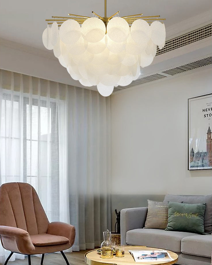 WOMO Lámparas Colgantes Nube de Cristal Texturizado Escalonado-WM2005