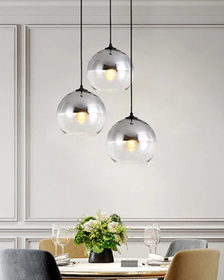 WOMO Lámpara colgante con forma de globo de cristal de colores - WM2500