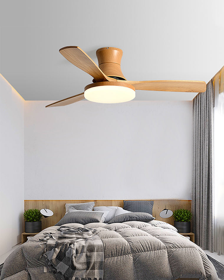 WOMO Ventiladores de techo con luz Moderna con 5 Aspas - WM5126