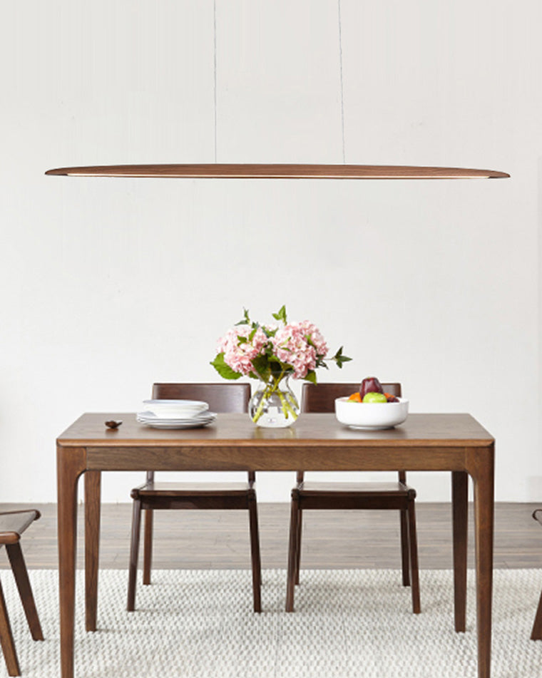 Lámpara colgante lineal LED de madera WOMO-WM2523
