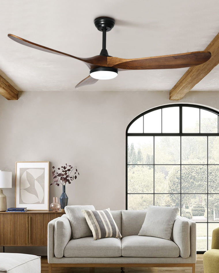 WOMO Ventiladores de techo con luz Grande con Hélice - WM5041