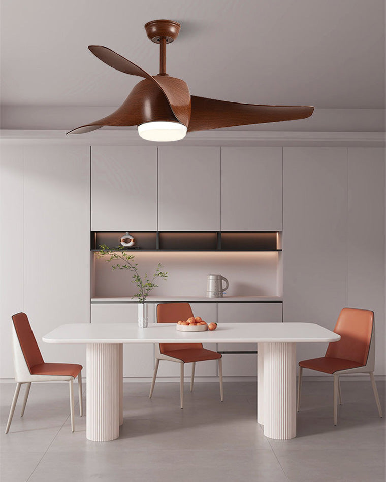 WOMO Ventiladores de techo con luz con Hélice - WM5015
