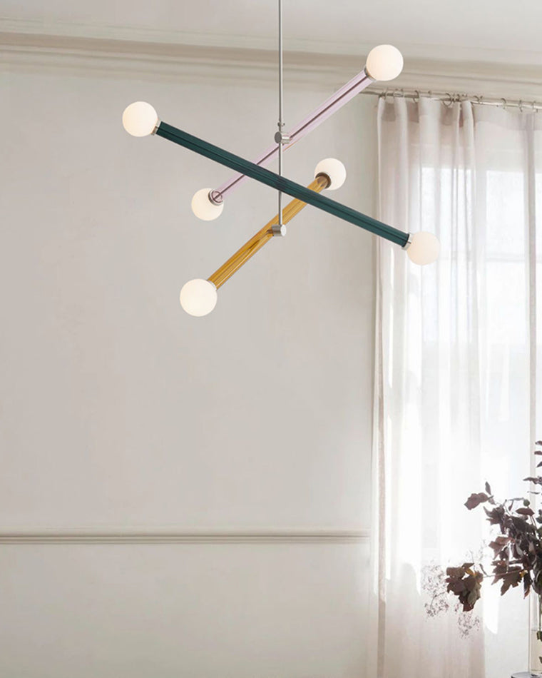 Lámpara de araña WOMO Colorful Sputnik Globe-WM2670