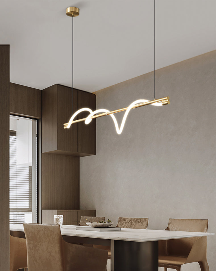 Lámpara de araña lineal LED WOMO Rope - WM2756