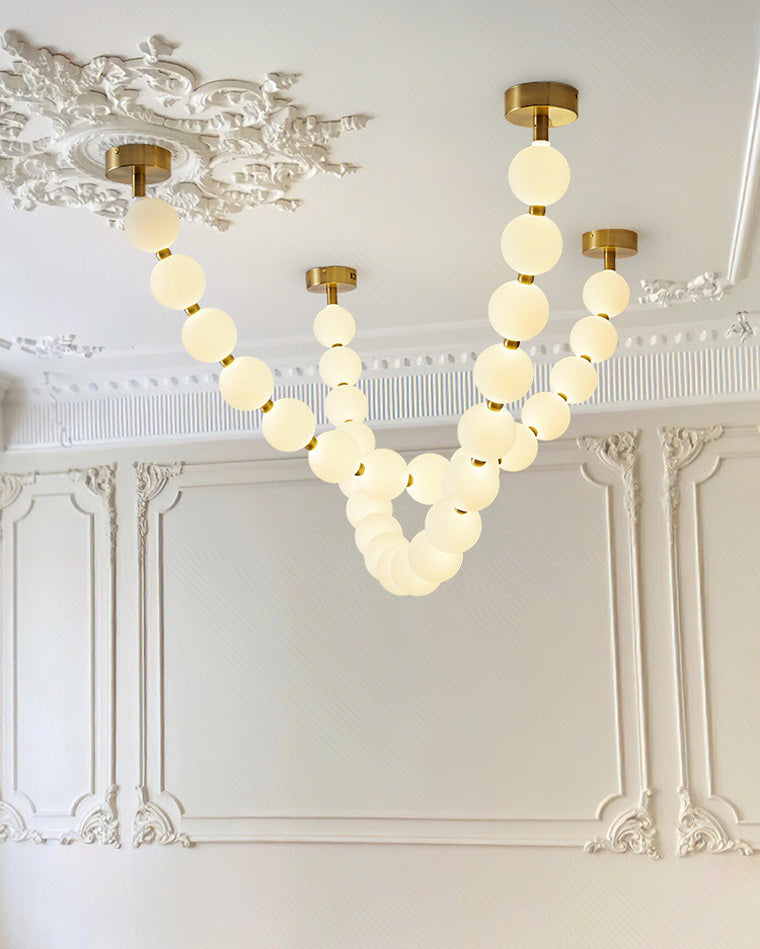 Lámpara de araña con collar WOMO X-Pearl-WM2799