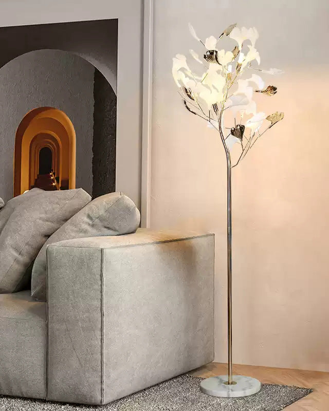 WOMO Ginkgo Tree Shaped Ceramic Floor Lamp - WM7137