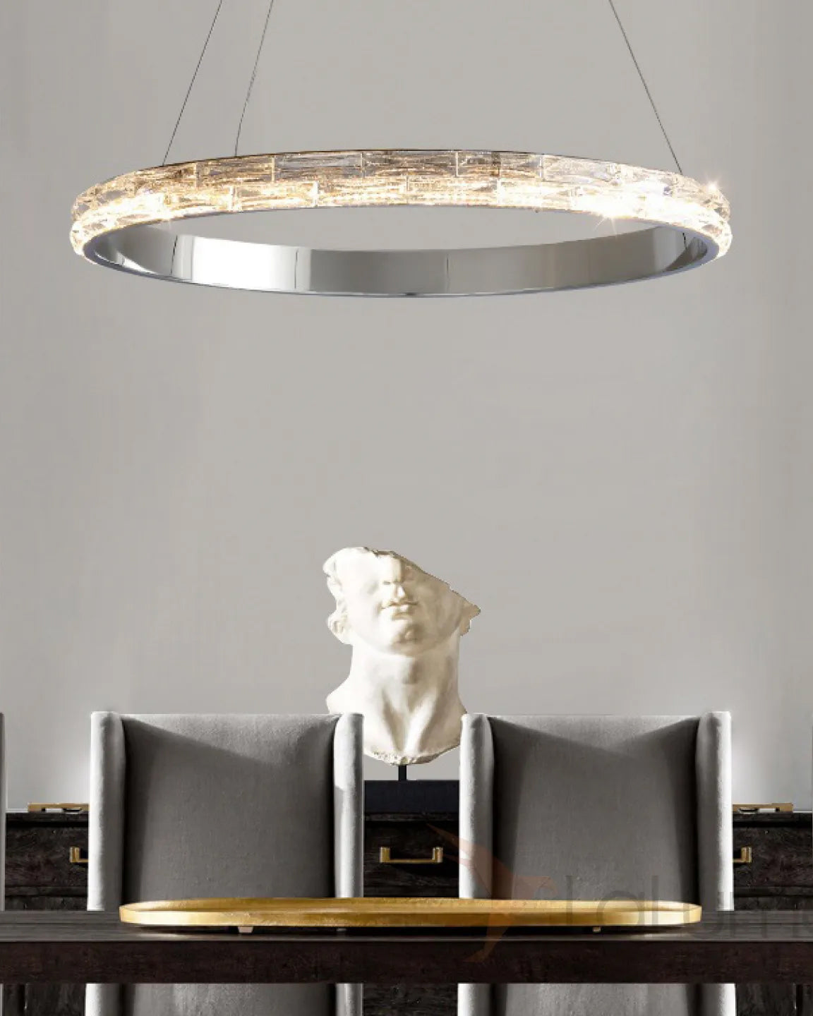 WOMO LED Crystal Circular Chandelier - WM2491a