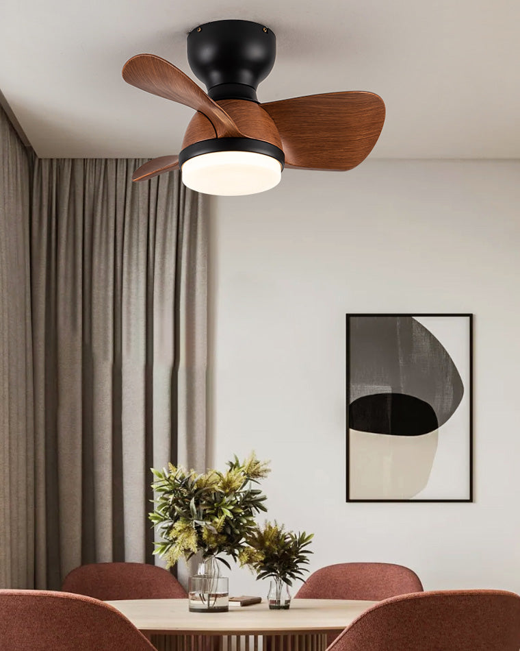 WOMO Ventiladores de techo con luz Pequeña Empotrada - WM5114