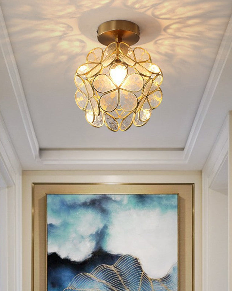 WOMO Tiffany Floral Ceiling Lamp-WM1128