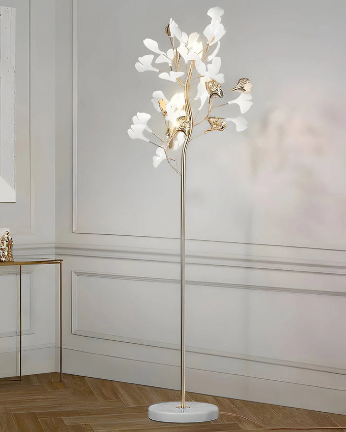 WOMO Ginkgo Tree Shaped Ceramic Floor Lamp - WM7137