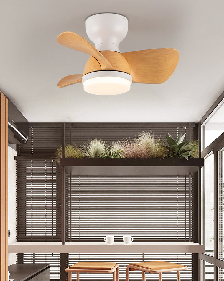 WOMO Ventiladores de techo con luz Pequeña Empotrada - WM5114