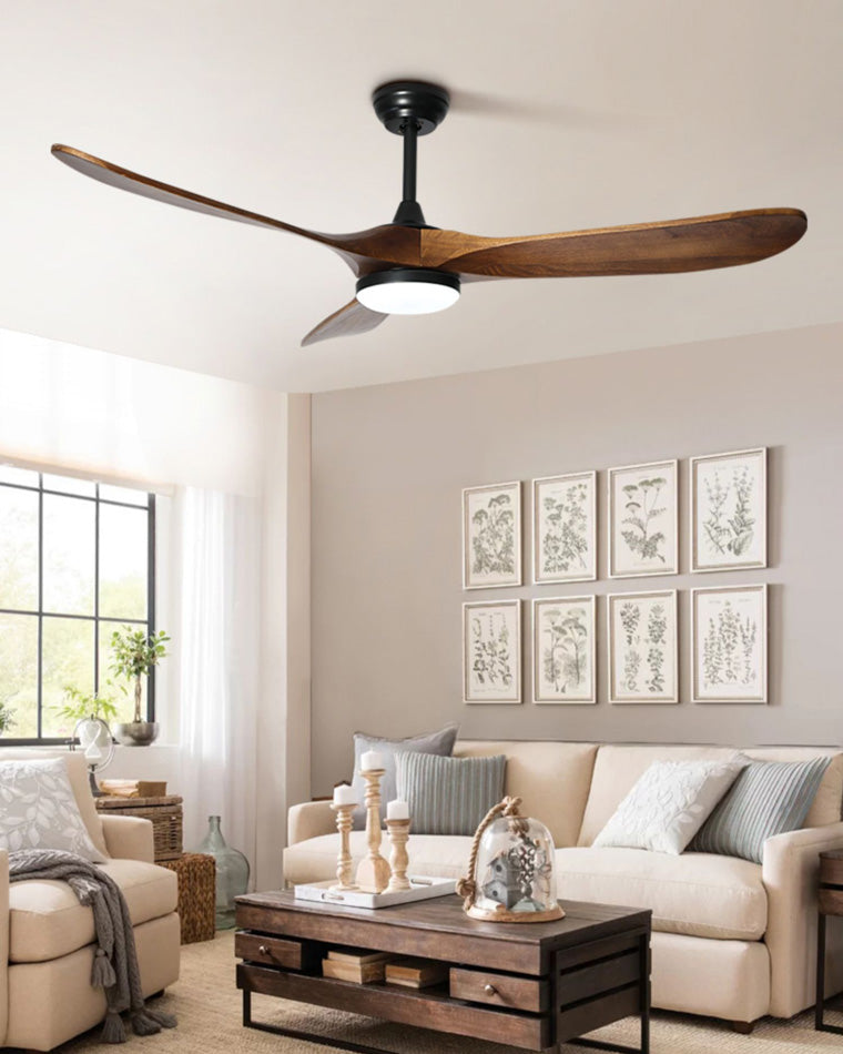 WOMO Ventiladores de techo con luz Grande con Hélice - WM5041