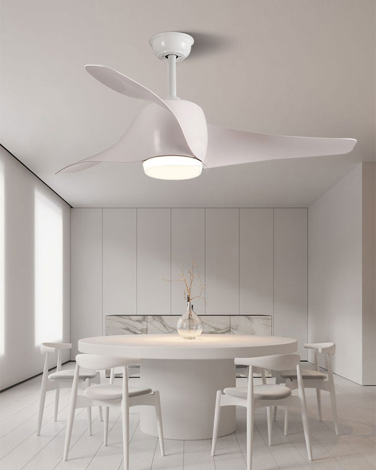 WOMO Ventiladores de techo con luz con Hélice - WM5015