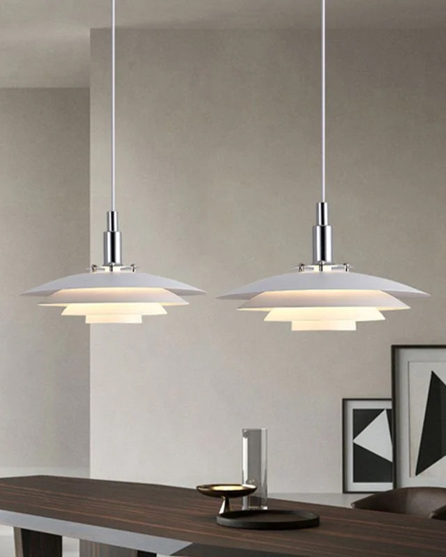 WOMO Lámpara colgante de diseño danés blanca - WM2656