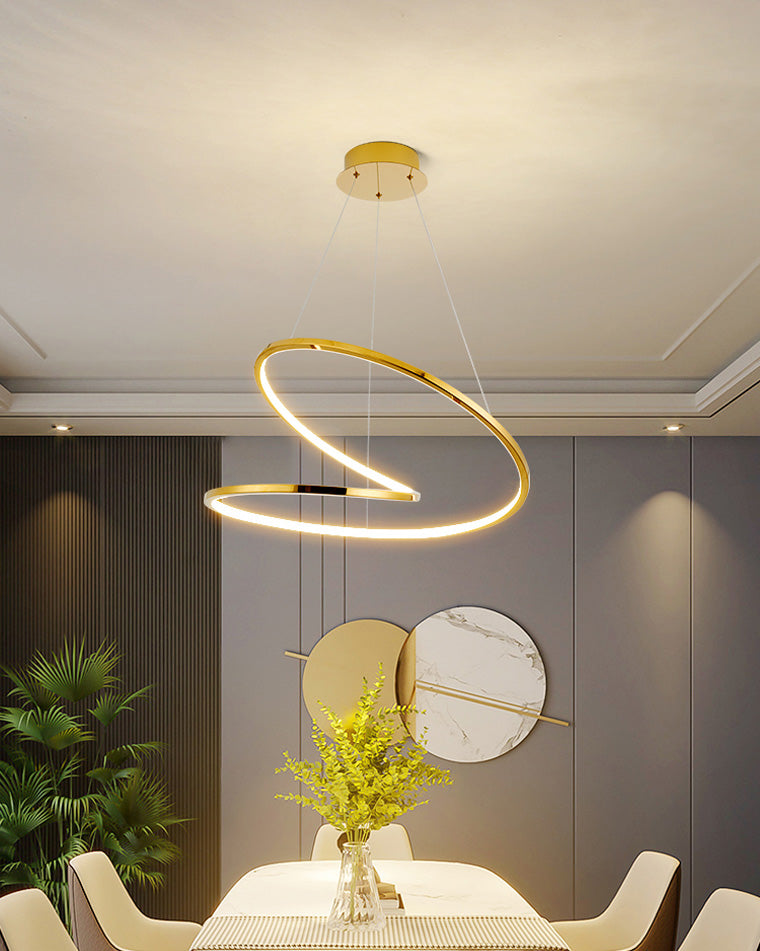 Lámpara de araña LED WOMO Swirl-WM2461