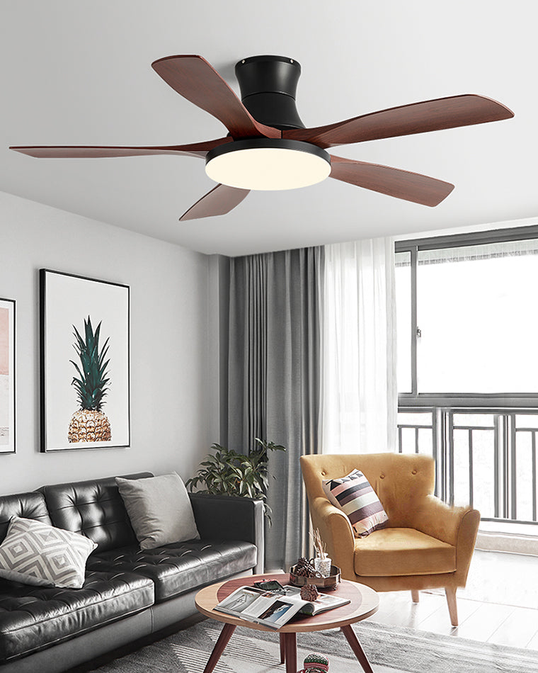 WOMO Ventiladores de techo con luz Moderna con 5 Aspas - WM5126