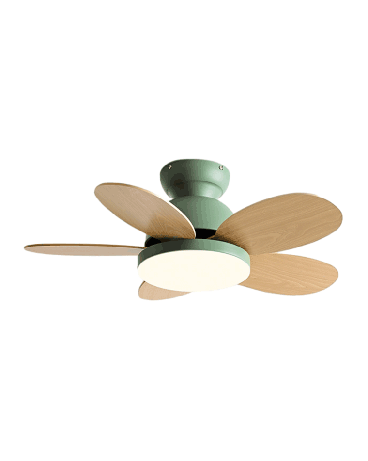 WOMO Scandinavian Wood Ceiling Fans with Light - WM5004