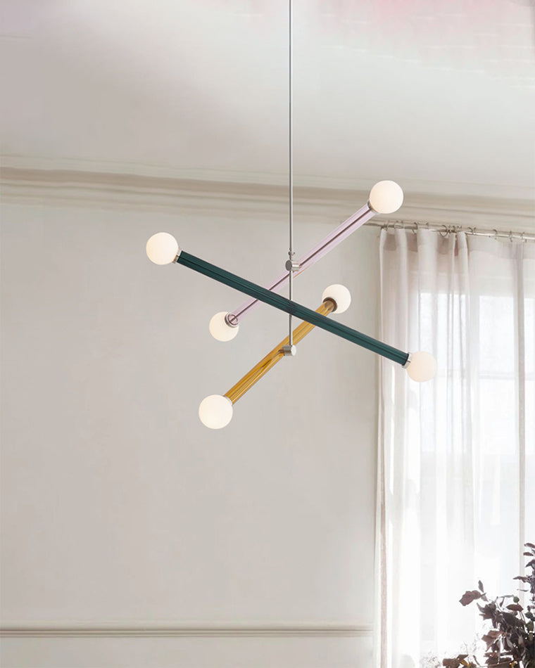 Lámpara de araña WOMO Colorful Sputnik Globe-WM2670