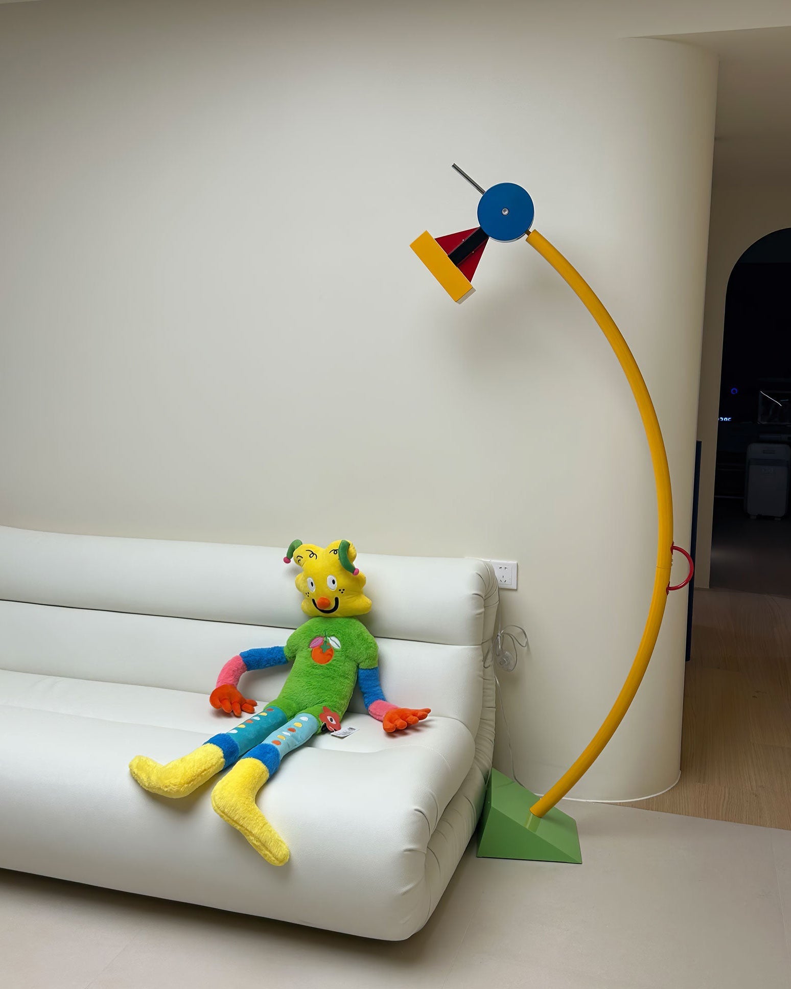 WOMO Lámpara de pie de arco multicolor - WM7104