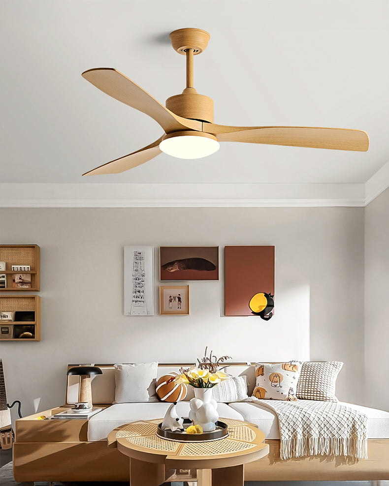 WOMO Ventiladores de techo con luz con 3 Aspas - WM5178