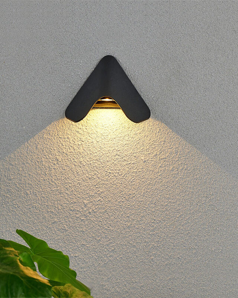 WOMO Aplique de pared triangular para exterior - WM9059